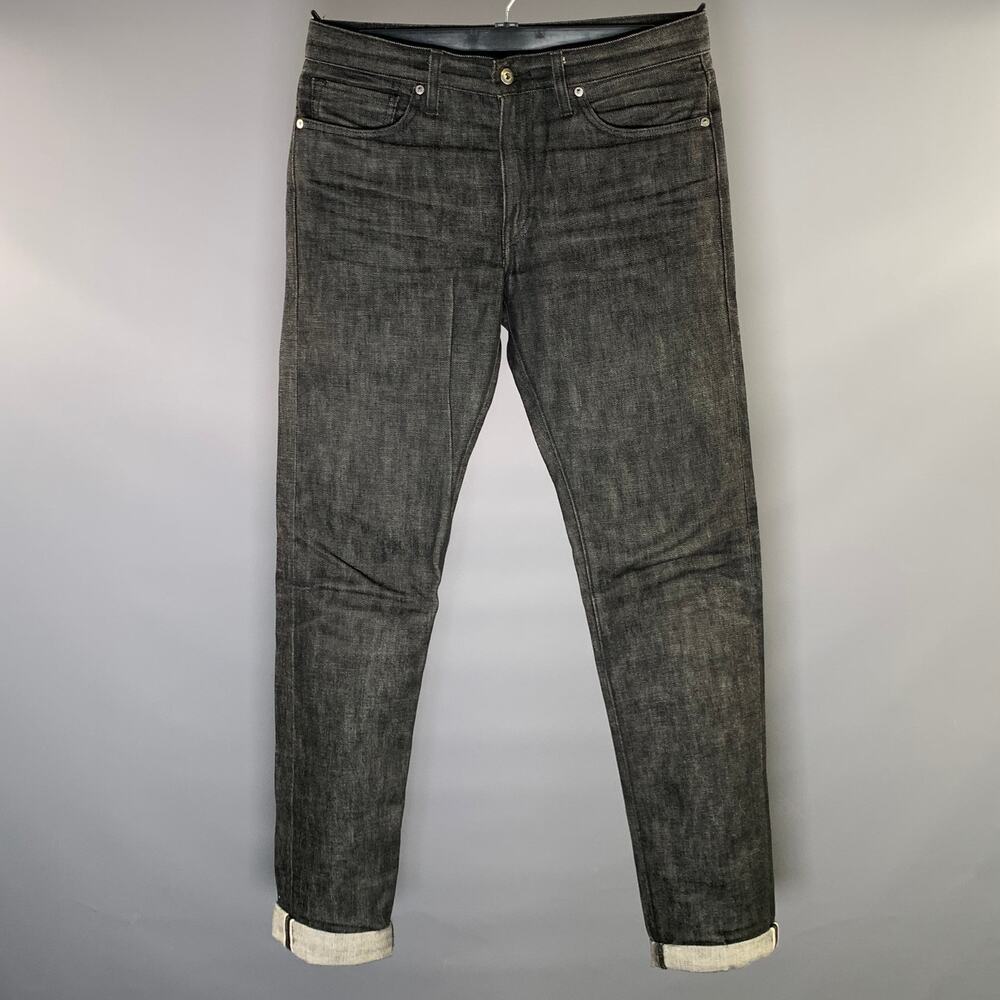 Levi's Straight Jeans Size 32 Black Cotton Denim